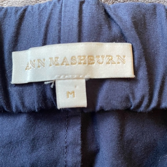 ANN MASHBURN Blue Wide Leg Pants Size Medium - Picture 5 of 8